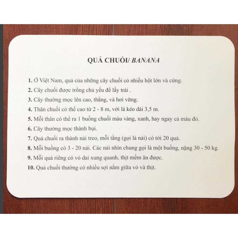 Thẻ học glenn doman chuẩn thông minh cho bé, loại to cứng, song ngữ, thẻ đọc, toán, thế giới xung quanh Mv0034