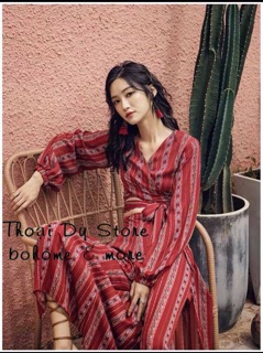 SET ÁO + QUẦN HOẠ TIẾT THỔ CẨM (CÓ ẢNH THẬT)