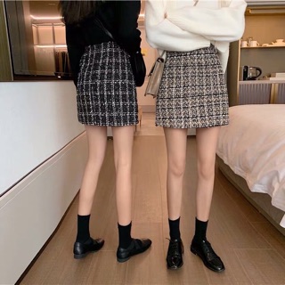 [order] Chân váy chữ A chất dạ tweed