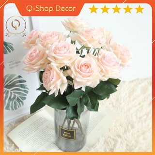 [Sale khai trương giá hủy diệt ] Hoa Hồng Phủ Sáp Pattaustin - Hoa vải lụa không dệt - bền đẹp theo thời gian
