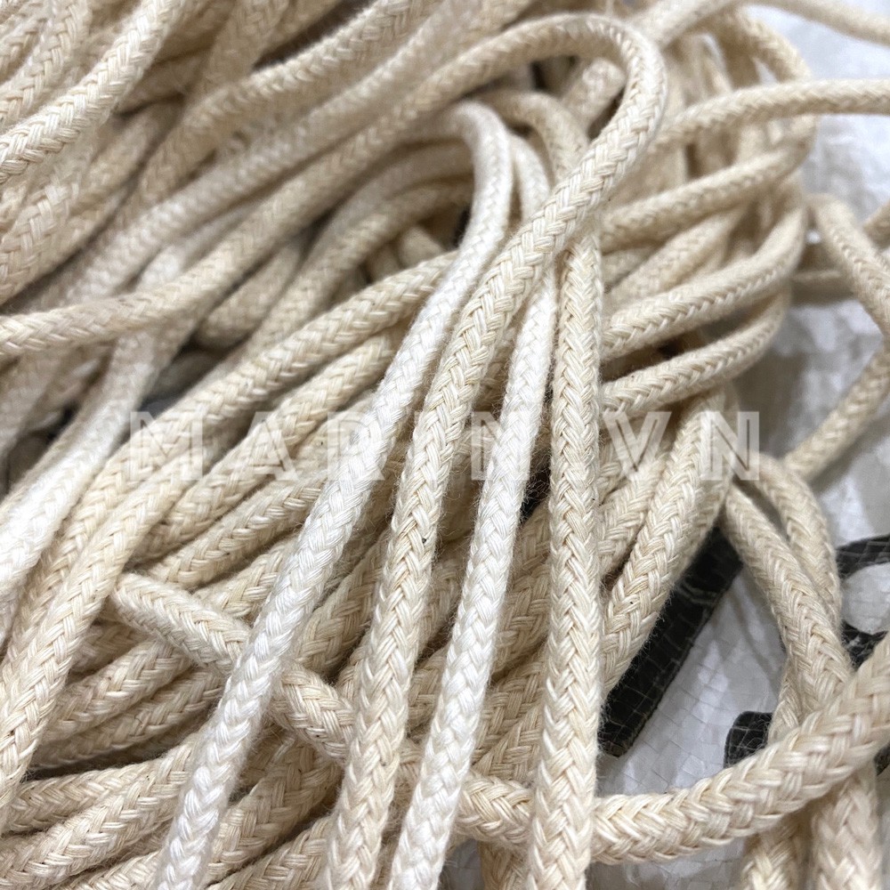 Dây thừng macrame cotton sợi dệt mắc na sợi 5mm