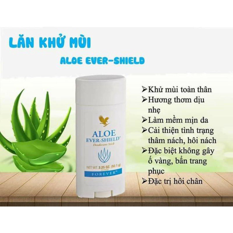 Sáp khử mùi Aloe Ever Shield, sáp khử mùi thảo dược lô hội 92g