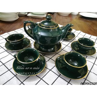 bộ ấm chén đẹp Bát Tràng_ấm chén bát tràng cao cấp Bát Tràng