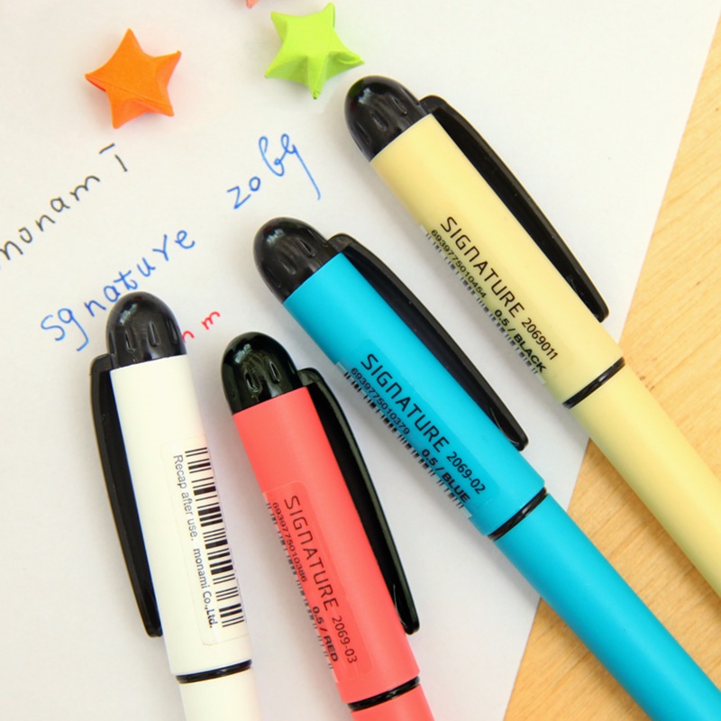 1 Bút Bi Mực Gel Ngòi 0.5mm Màu Đen Đỏ Xanh Dương C6850