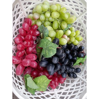 1 Chùm nho giả size nhỏ - trái cây giả - Hương Flower