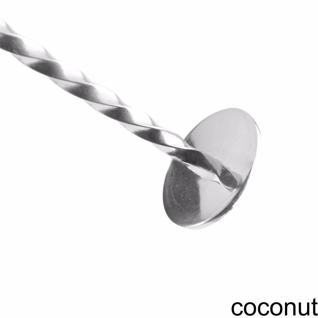 Muỗng tay cầm dạng xoắn bằng thép không gỉ thích hợp cho món cocktail trong quán bar
