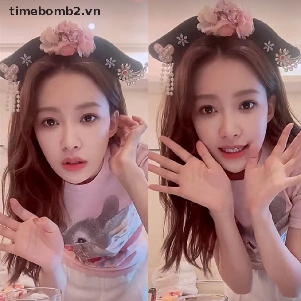 1 Băng Đô Cài Tóc Công Chúa Bằng Vải Phong Cách Trung Hoa Cổ Điển Thời Trang