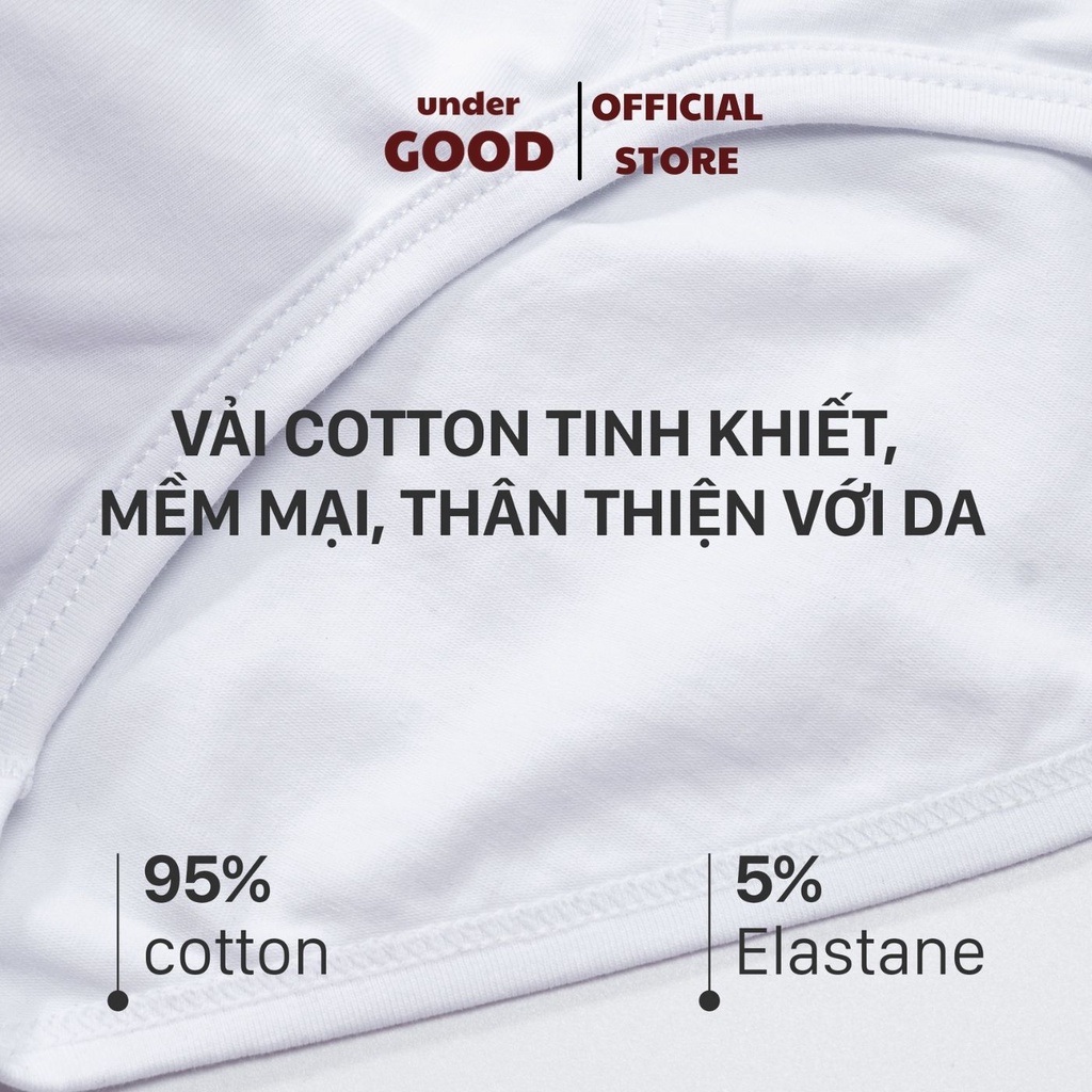 Quần sịp nam tam giác vải cotton cao cấp, hoàn thiện tỉ mỉ/ Quần lót nam dáng Brief mạnh mẽ, nam tính