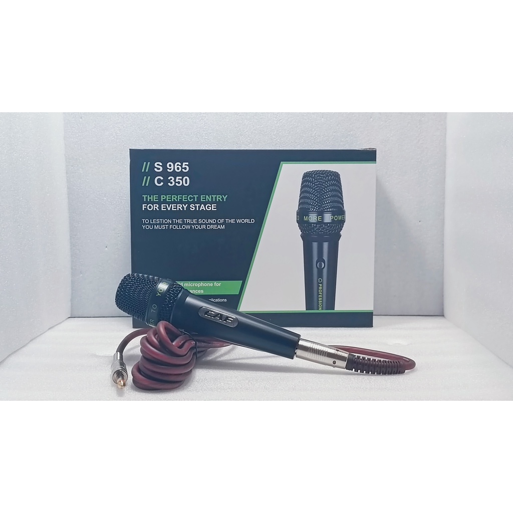 Micro có dây CAF - C350 . Micro karaoke chyên nghiệp chất âm hay , hát nhẹ chống rú rít tốt