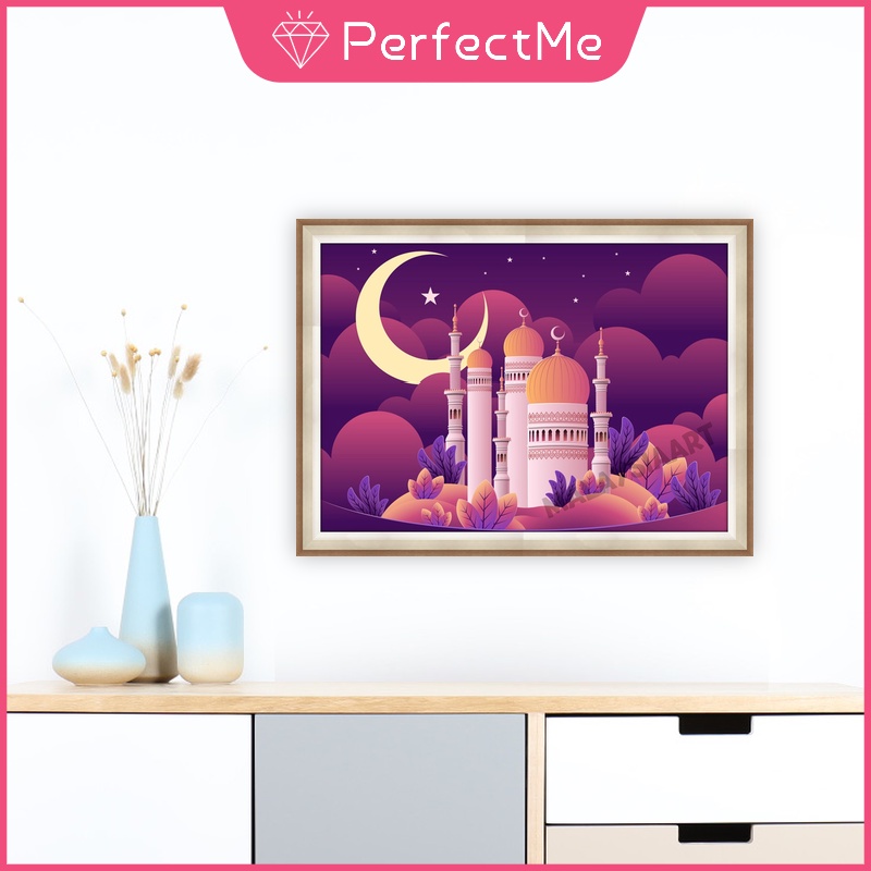 Bộ Tranh Đính Đá 5D Tự Làm 30x40cm Hình Phong Cảnh Trang Trí Nhà Cửa