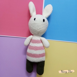 [Thanh lý] Gấu bông móc len handmade - Thỏ Bubu