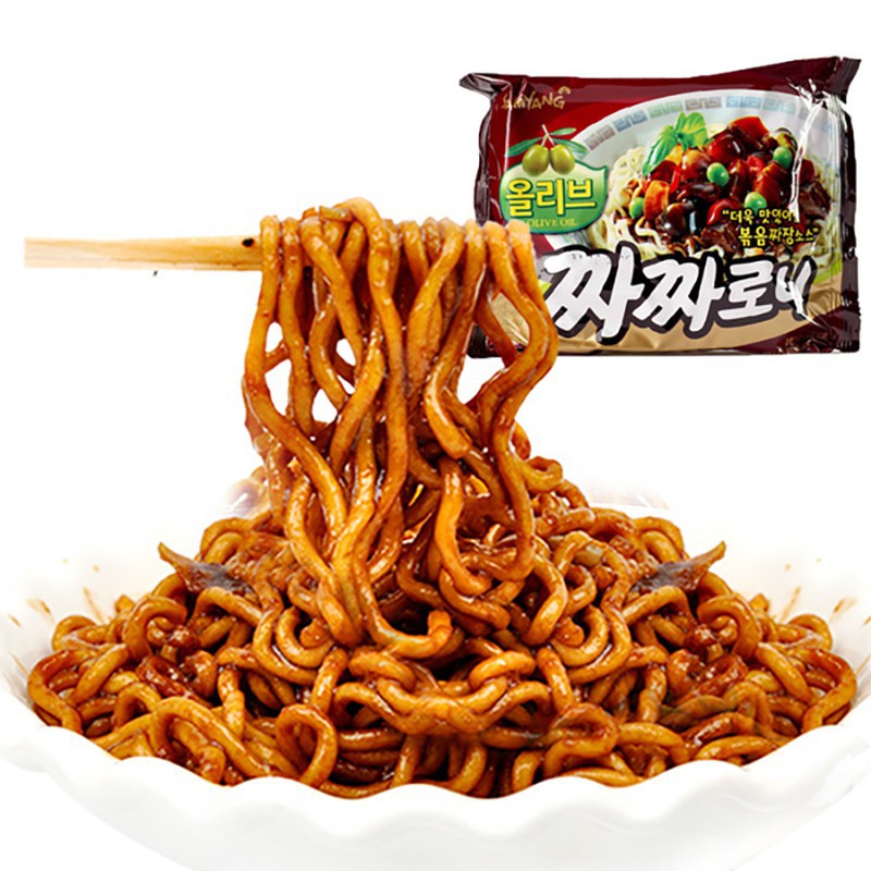 [ 1 GÓI] Mì tương đen dầu olive Samyang Hàn Quốc 140g - ĂN VẶT