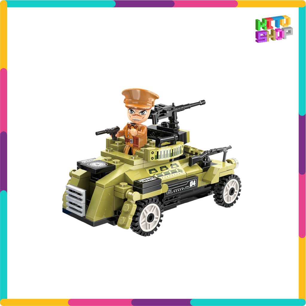 Bộ Đồ Chơi Xếp Hình Thông Minh Lego Qman Tổ Hợp Xe Ô Tô Máy Bay Quân Sự 1731 Cho Trẻ Từ 6 Tuổi Có Bán Lẻ Hộp Nhỏ