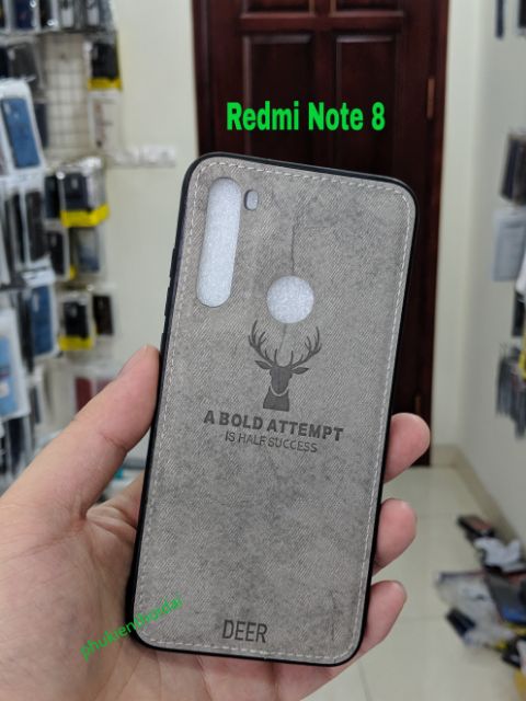 Ốp lưng Redmi Note 8 / Note 10 / 10s chống sốc vải đầu hươu cao cấp ôm máy