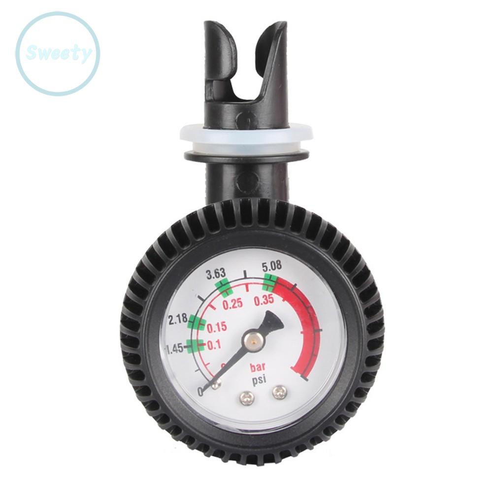 Air Pressure Gauge Waterproof 1PC 9.5x6.5cm Black Inflatable Thermometer