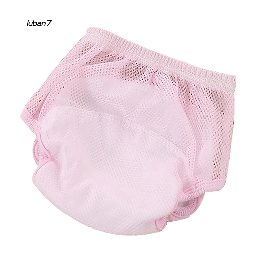 Set 7 Quần Tã Cotton Phối Lưới Thoáng Khí Thời Trang Mùa Hè Cho Bé