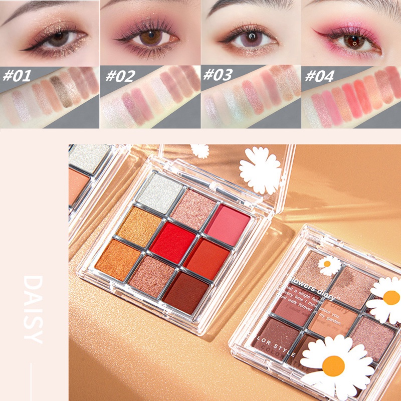 Bảng phấn trang điểm mắt SEVICH 9 màu sắc không bị nhòe 7g | BigBuy360 - bigbuy360.vn