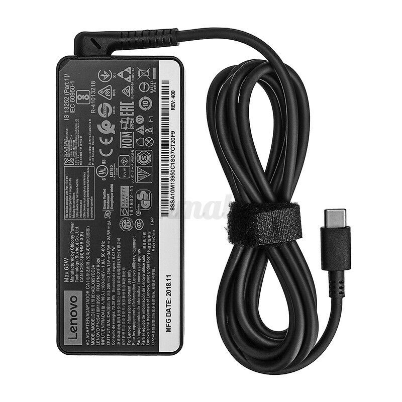 [Chính Hãng] Sạc Dành Cho Laptop Lenovo 20V - 3.25A 65W Chân USB-C (TYPE C)