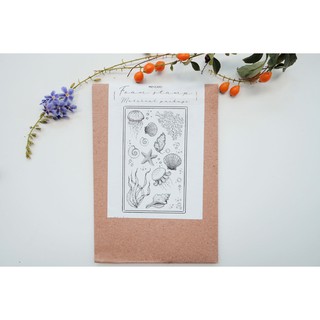 Con dấu cao su - mẫu tem sinh vật đại dương