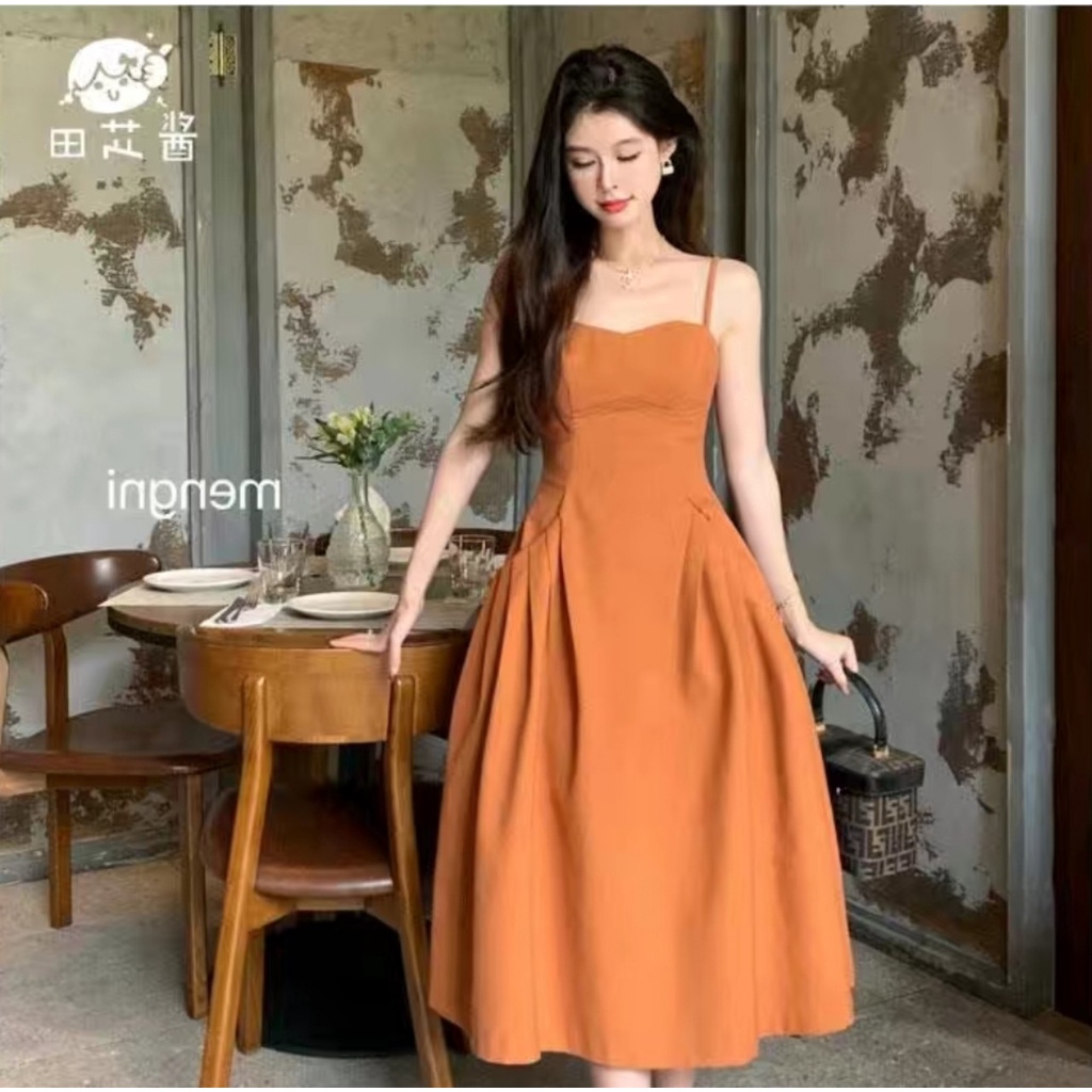 Váy tiểu thư sang chảnh hai dây cúp ngực