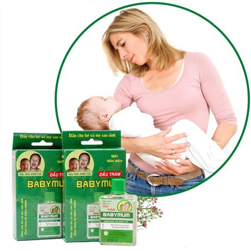 Tinh Dầu Tràm Huế BABYMUM 22ml An Toàn Cho Mẹ Và Bé. Nguyên Chất, sổ mũi, cảm lạnh, muỗi đốt