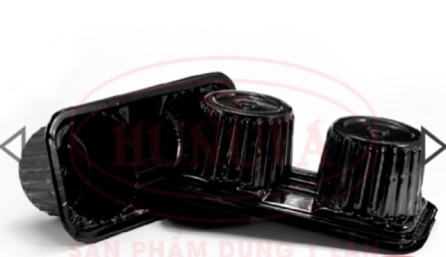 Combo 100 Khay nhựa đựng cốc nhựa PP dùng 1 lần