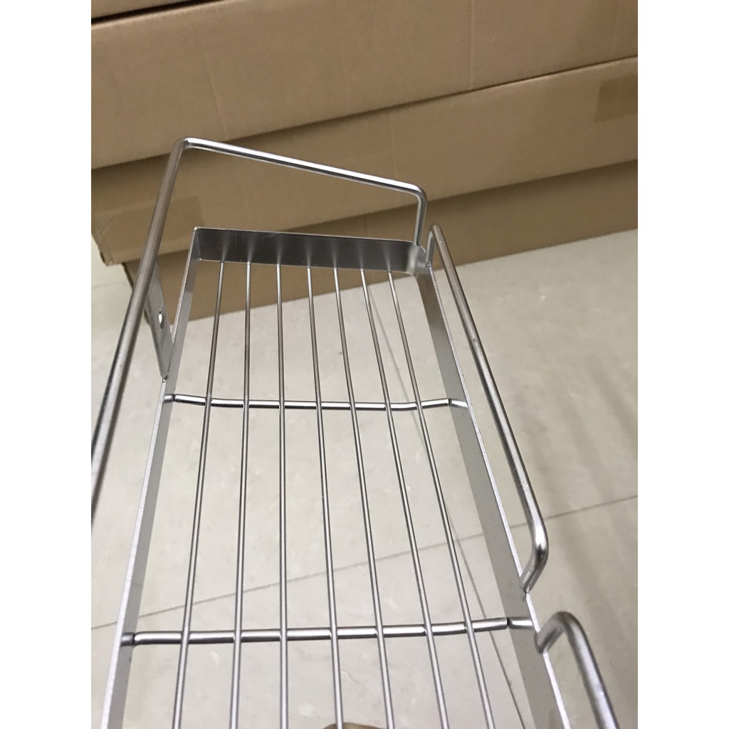 [INOX ĐẶC] Kệ inox thẳng đa năng chất liệu inox 304 không gỉ - Sử dụng nhà bếp (kệ gia vị), phòng tắm để đồ tiện lợi