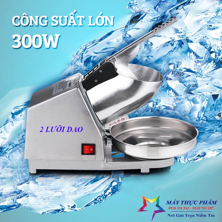 Máy bào đá, máy bào đá tuyết 2 lưỡi dao 300W