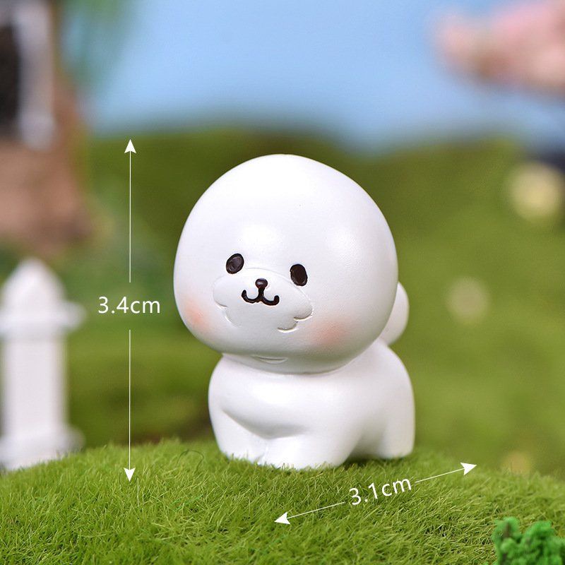 Phụ kiện chó cảnh đáng yêu dùng trang trí tiểu cảnh terrarium, cây cảnh, handmade