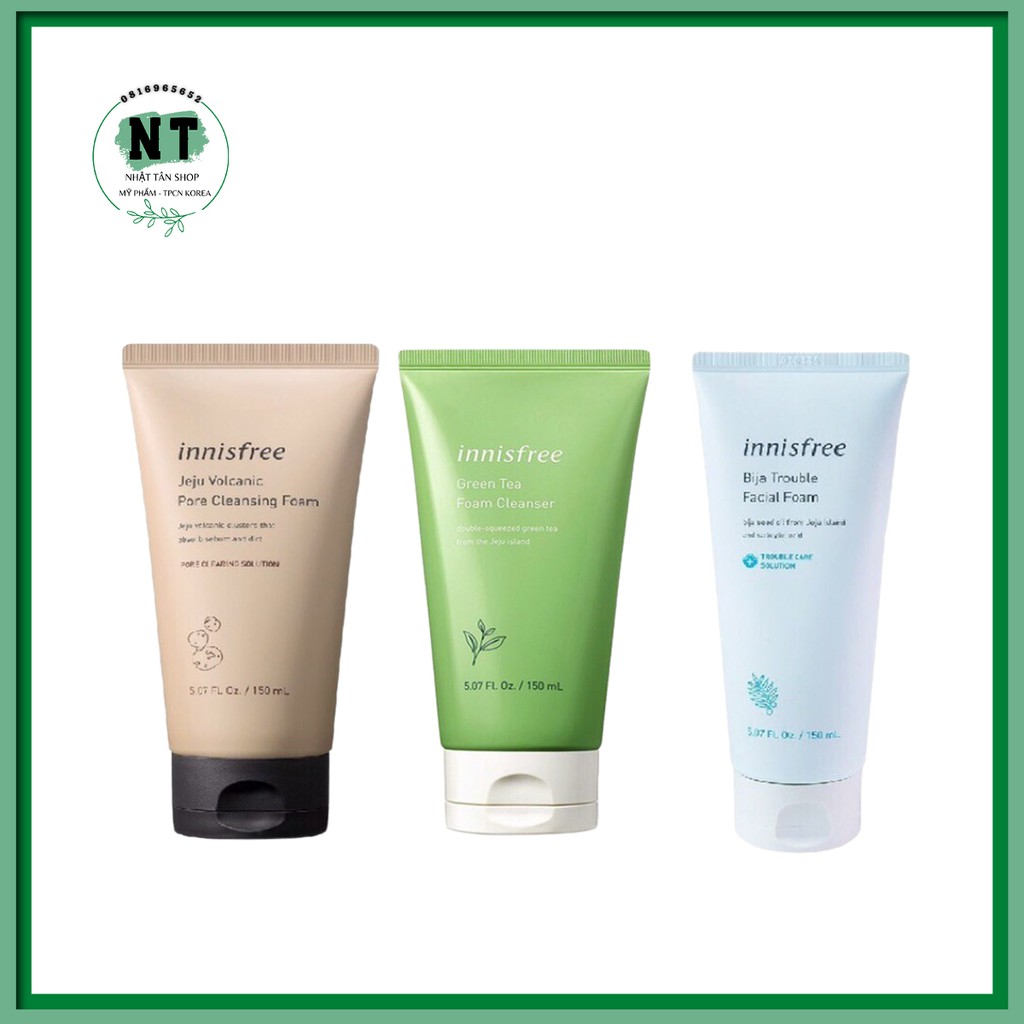 Combo sữa rửa mặt innisfree trà xanh - 30ml