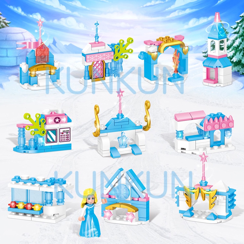 Đồ chơi lắp ghép mô hình lâu dài Elsa
