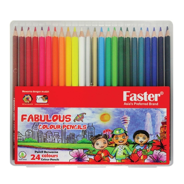 Hộp 24 Bút Chì Màu Fabulous - Faster CP-F-724 - Faster