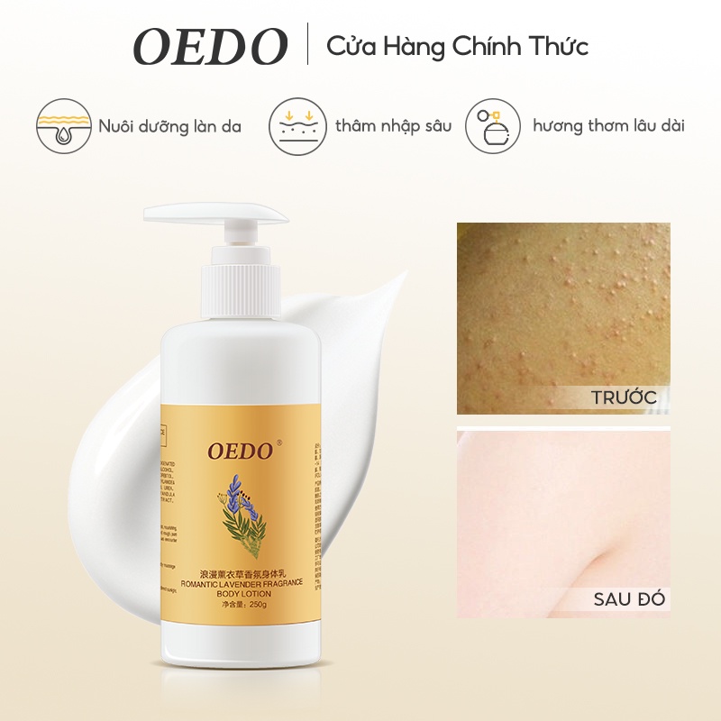 Kem ủ trắng toàn thân OEDO giúp làm trắng da body cấp tốc Chống khô Nuôi dưỡng làn da 250g