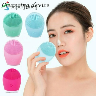 (Hàng Mới Về) Máy Rửa Mặt Mát Xa Cơ Chế Rung Bằng Silicon Chống Thấm Nước Đa Năng