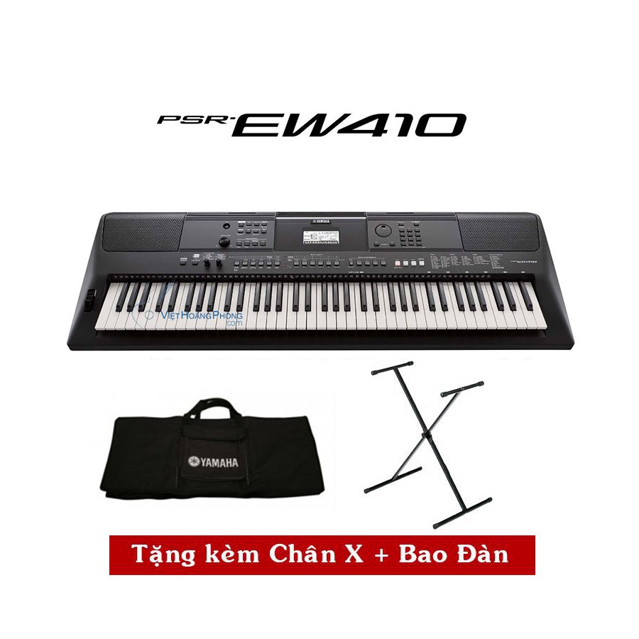 Đàn Organ Yamaha PSR-EW410 Kèm Giá nhạc + Chân + Bao đàn