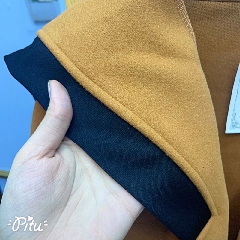 áo khoác dạ thuỷ thủ dài qua Mông hs