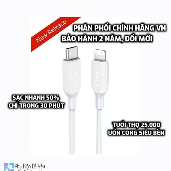 Cáp Anker Powerline III USB C to 1.8m-A8833[PHÂN PHỐI,BẢO HÀNH 2 NĂM]
