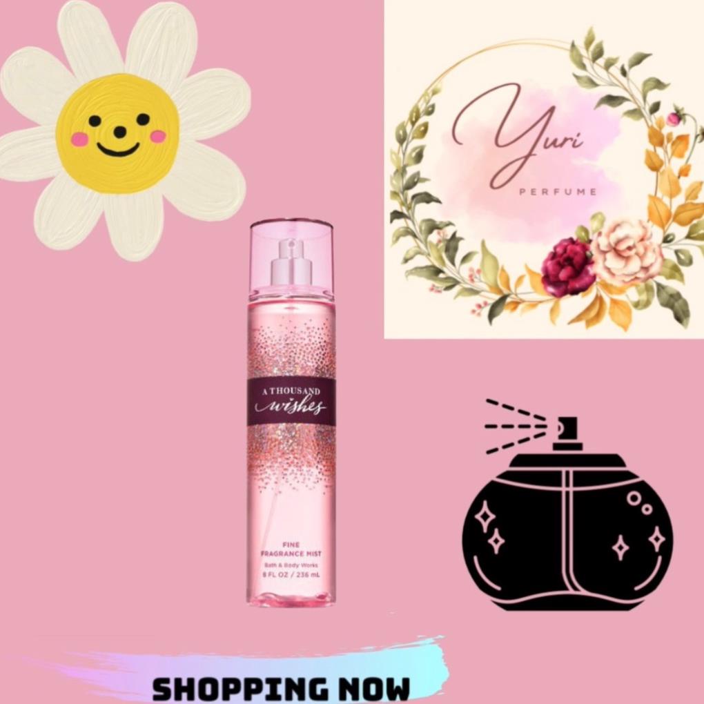Xịt Thơm Toàn Thân Lưu Hương Mịn Da Bath & Body Works - A Thousand Wishes
