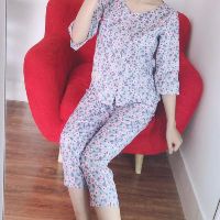 (Freeship99k) Bộ mặc nhà vải kate Hàn