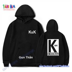 ÁO HOODIE CLB K&K - Cá Mực Hầm Mật 2019, áo Thần Gun - HOODIE KK 1