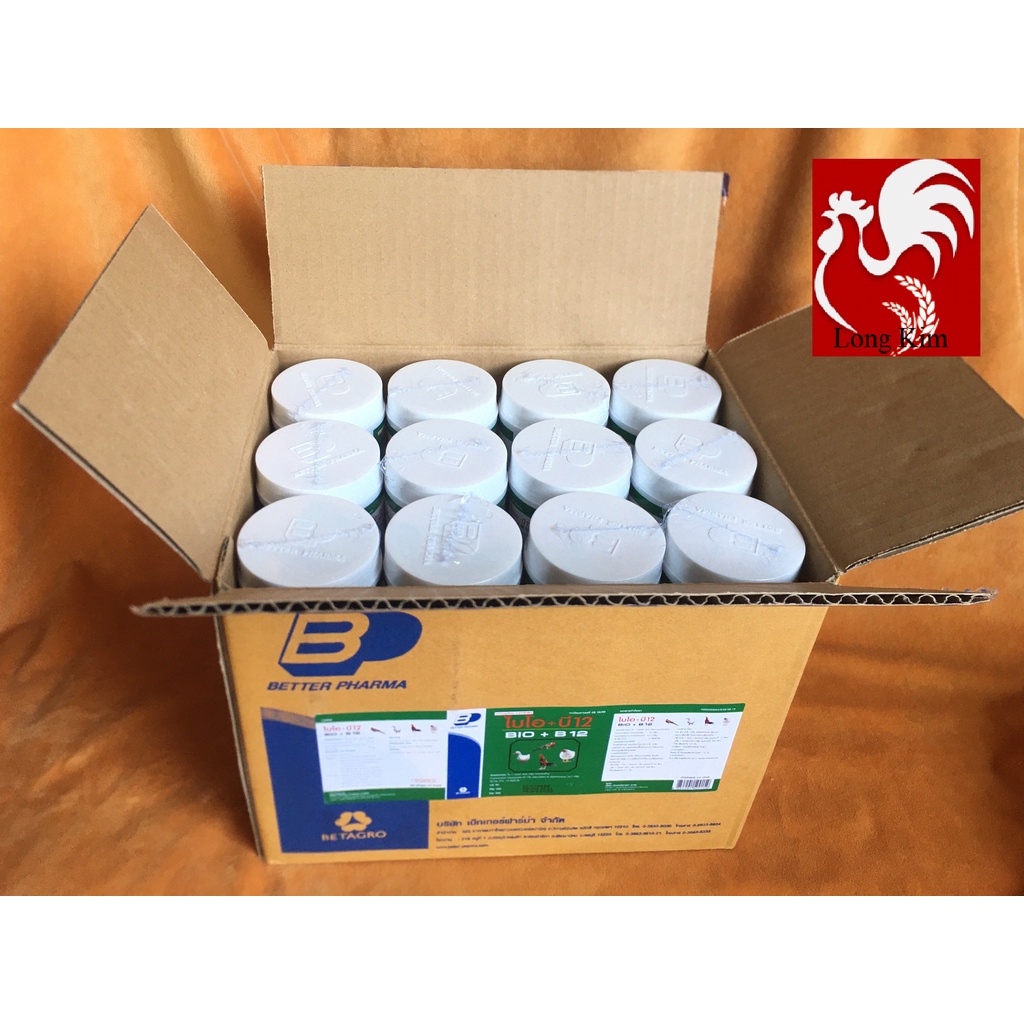 1 THÙNG 24 HŨ BIO+B12 THÁI LAN ÚM GÀ CON, PH (Ò) NG B (Ệ) NH CHO GÀ ĐÁ, GÀ, VỊT, CHIM