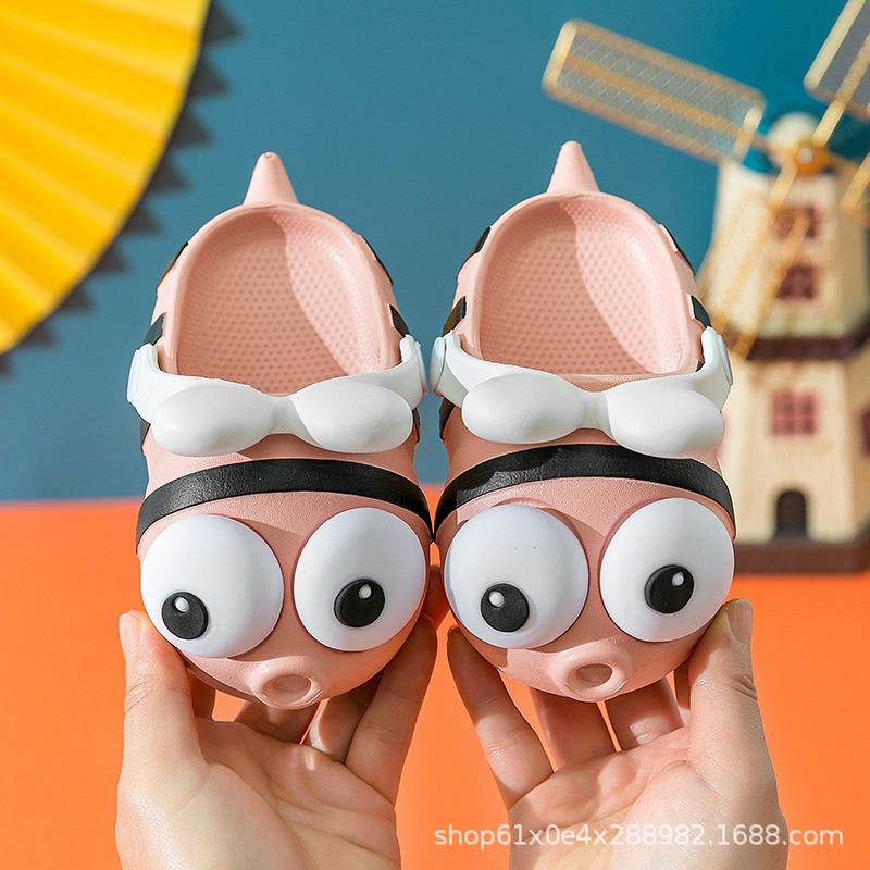 CROCS Xăng đan Nhựa EVA Cao Su Co Giãn Tốt Thời Trang Mùa Hè Cho Bé