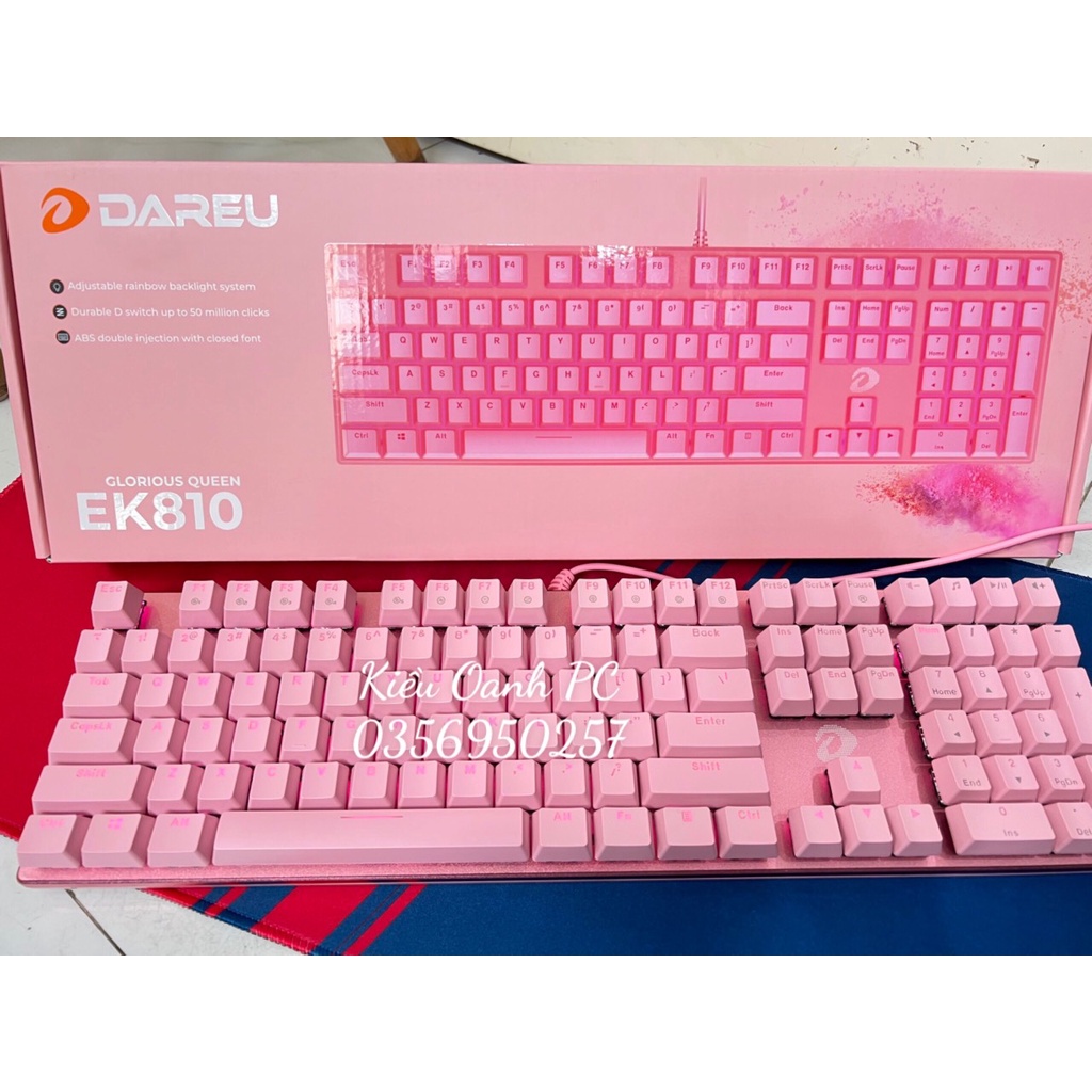 Bàn phím cơ Gaming DAREU EK169 104KEY (MULTI LED, Blue/ Brown/ Red D switch)-BH 24 Tháng