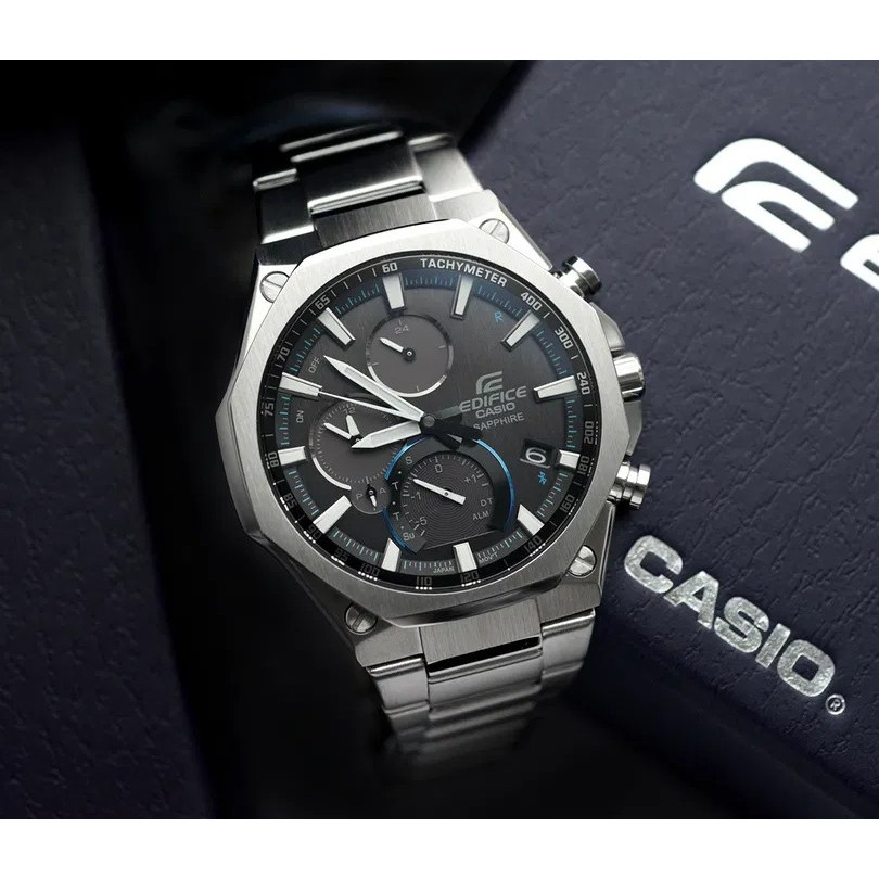 Đồng Hồ Casio Nam Dây Thép Không Ghỉ EDIFICE EQB-1100D-1ADR Chính Hãng