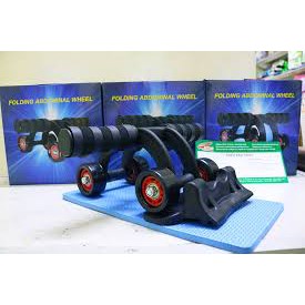 [FREESHIP 50K] Con lăn tập cơ bụng 4 bánh + Tặng kèm thảm gối