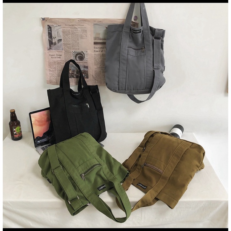 Túi xách canvas cỡ lớn thời trang cho nam