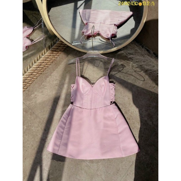 Đầm xòe cúp ngực đan dây eo