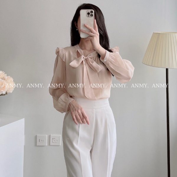 Quần tây nữ lưng cao AMY dáng baggy cạp cao siêu tôn dáng ống đứng chuẩn đẹp khóa sườn đen trắng nâu Q536