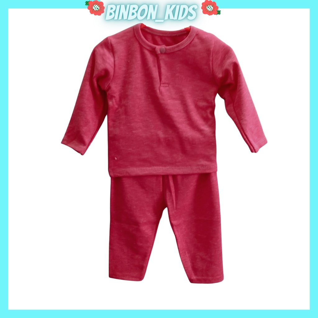 Đồ bộ bé trai bé gái Binbon kids, Bộ quần áo cho bé trai bé gái dài tay chất cotton gân cực ấm cho bé từ 6-17kg