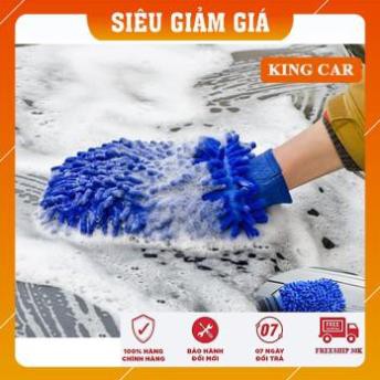 Găng tay rửa xe, găng tay chuyên dụng lau rửa ô tô xe máy hai mặt - Shop KingCar